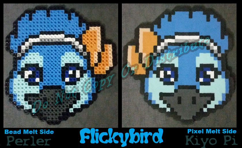 Flicky Bird Mini-Headshot (Original Pattern)