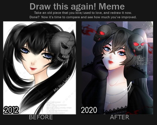 Draw This Again 💀 2020 Skull Lady