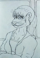 Portrait Of an Otter-Lady, Ashley Otterman