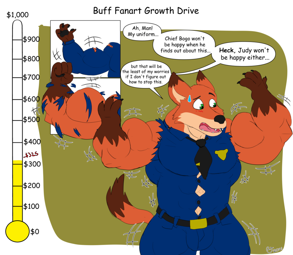 Buff Fanart Growth Drive: Nick Wilde $325