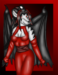 Shadow in a Sexy Red Dress
