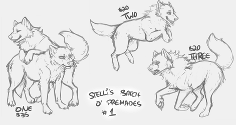 YCH / premade feral wolves - gone