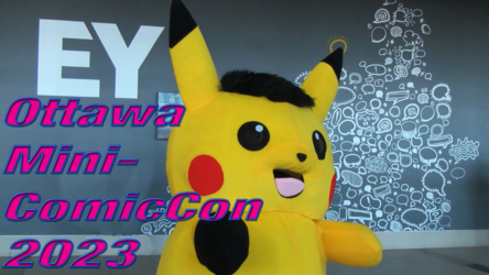 Ace Spade the Pikachu at Ottawa Mini-ComicCon 2023 (Sunday)