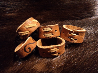 Leather rings - 5