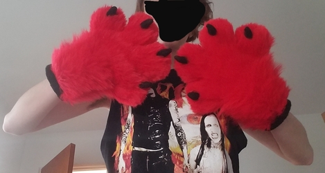 Red Toony Paws (Back)