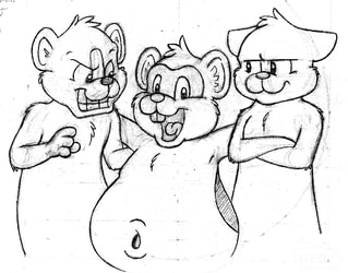 Guinea Pigs Trio Sketch