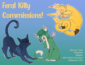 Feral Cat Commissions [3/3 slots OPEN]