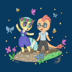Bell & Nova Spring Time Chibis - Birthday Gift for BeeThief