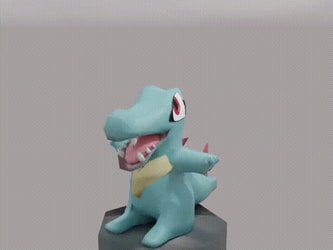 [animated] lowpoly Totodile