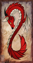 Comish - Dragonwolf Banner