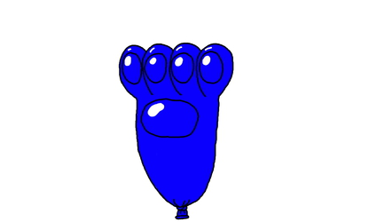 A Paw Shaped Balloon