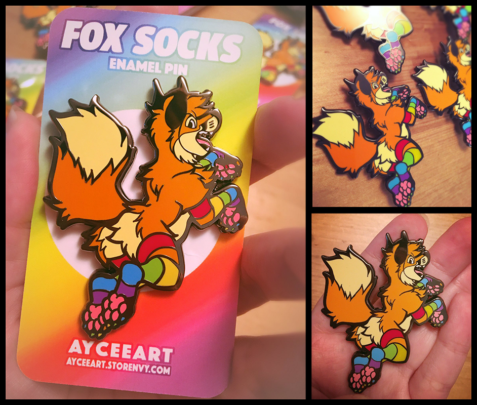 Most recent image: Fox Socks Pins