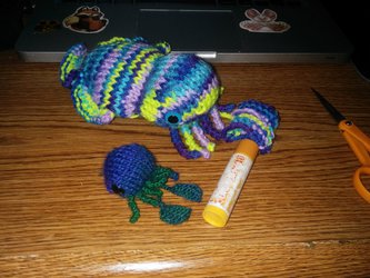 Teeny cuttlefish in progress!