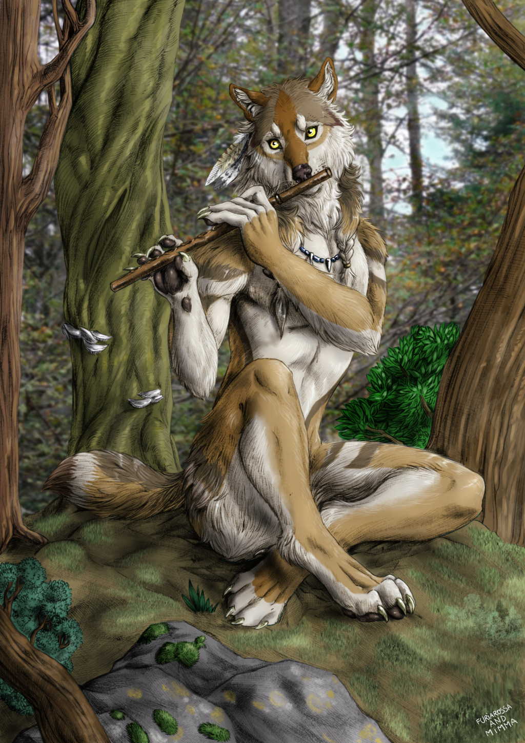 Commission - The flute player