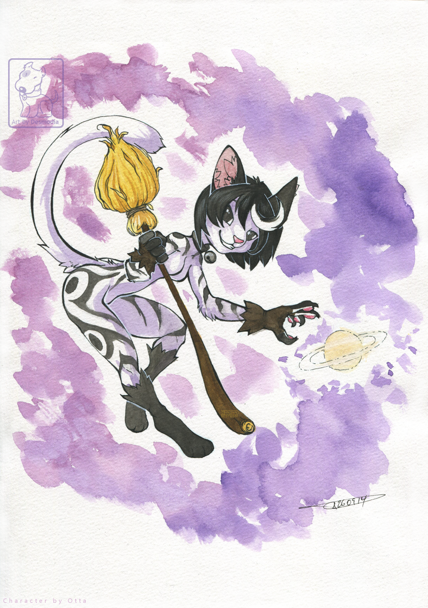 Featured image: halloween witch cat kind of drawing [trade]