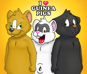 I Heart Guinea Pigs Button