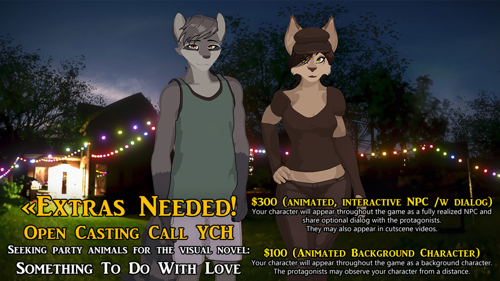 GAME EXTRAS NEEDED! YCH for VN "Something To Do With Love"