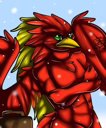 This submission is copyright © 2014 Sapphirus  Business on a Snowday +Secret Santa Giftart+