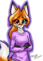 Amber the heterochromic fox