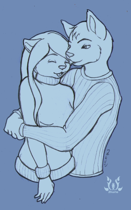Featured image: (2 DOLLAR SKETCHES) Cute winter couple
