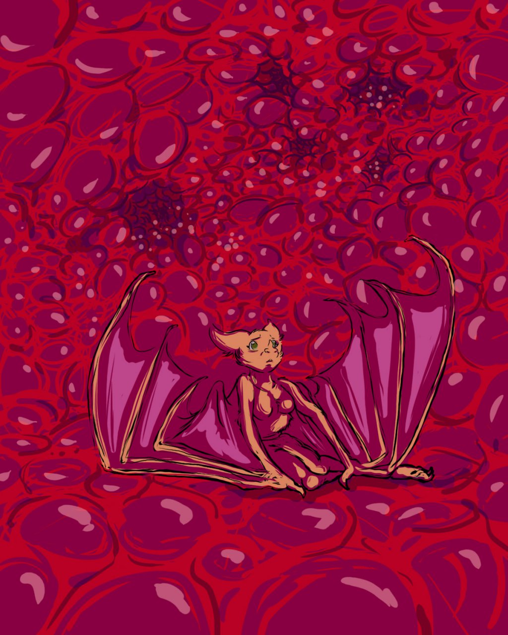 Passiflora in the Pomegranate Dimension by Kaput Otter