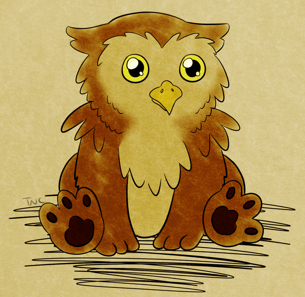 Inktober Day 16 - Owl Bear