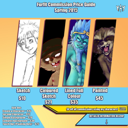 Spring Commission Price Guide 2015