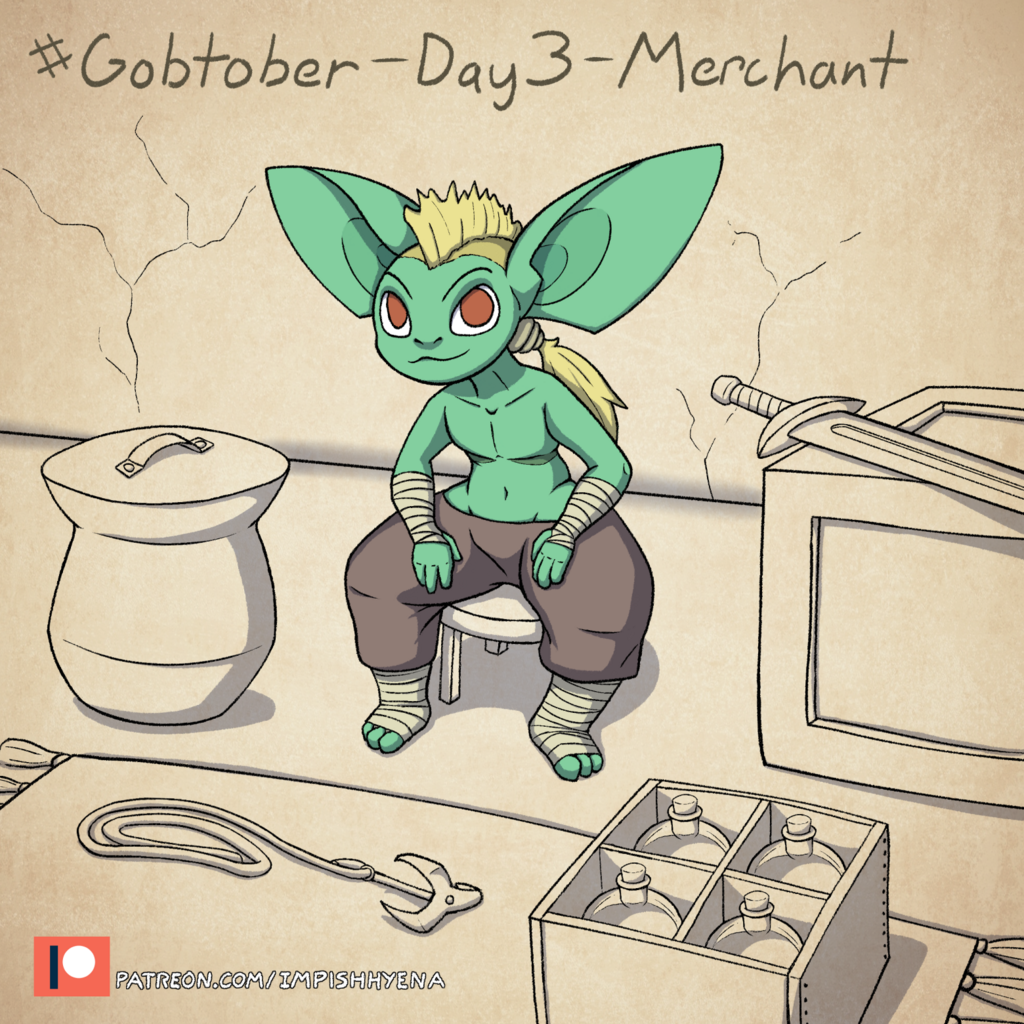 Gobtober Day 3 - Merchant