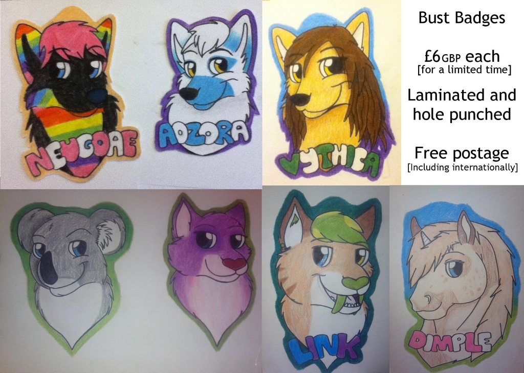 Bust Badges Commissions OPEN
