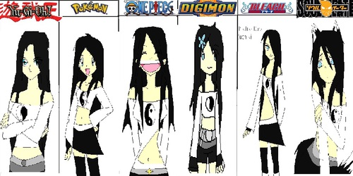 Lucy in different anime styles