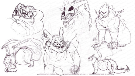 Dragon Concept Sketches