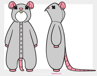 Kigurumi Pajama Concept Design - Rat