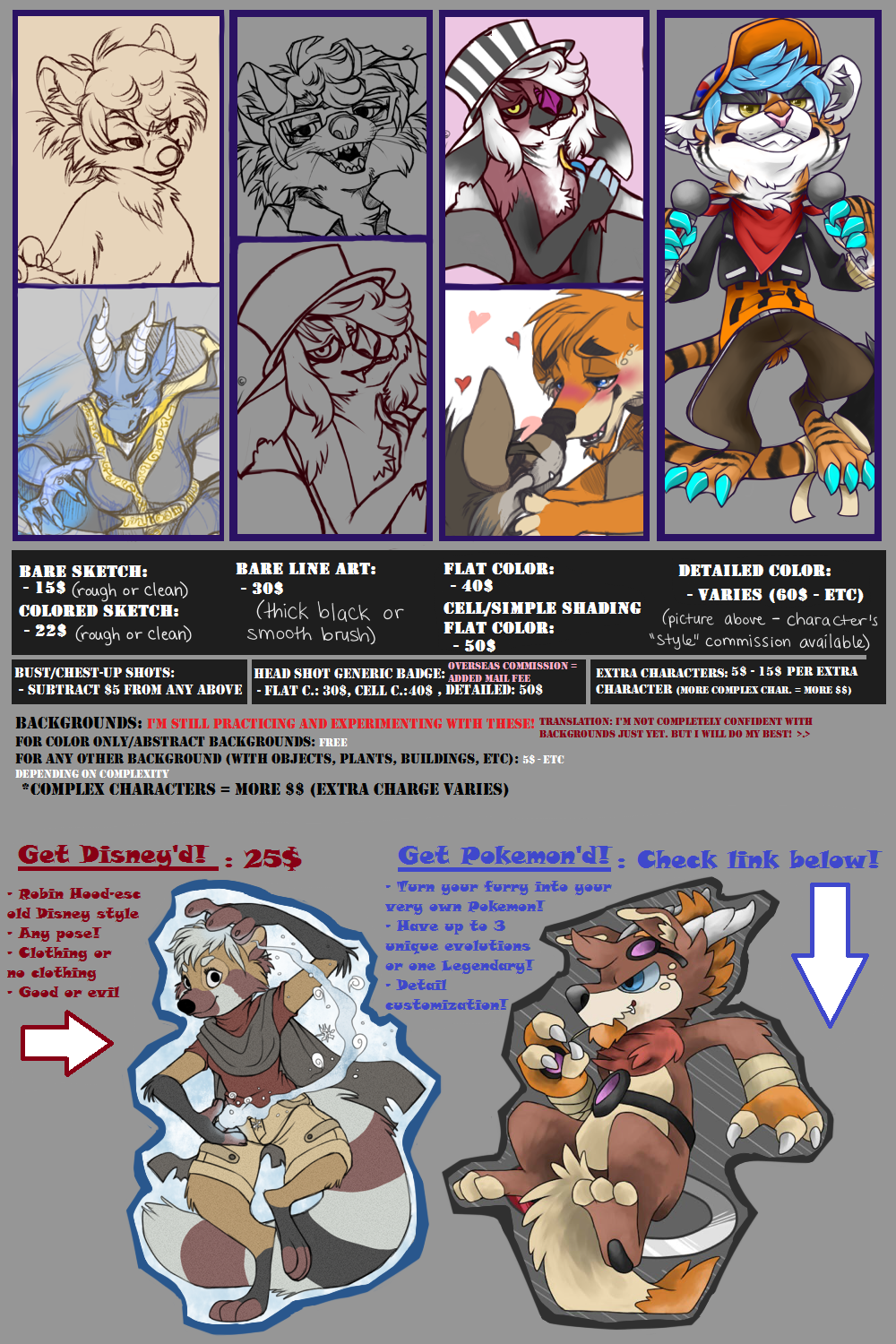 2015 COMMISSION PRICE SHEET