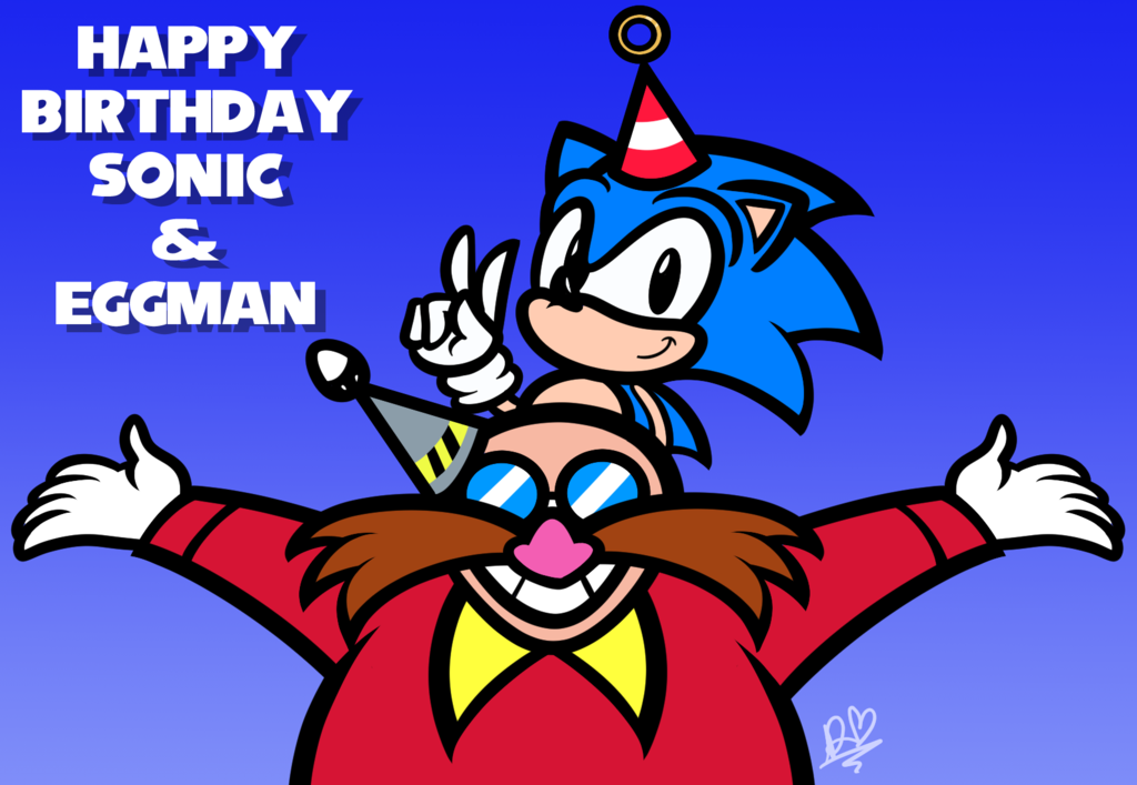 Happy 26th Birthday Sonic and Eggman
