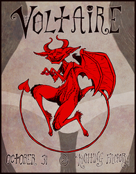 Voltaire Gig Poster