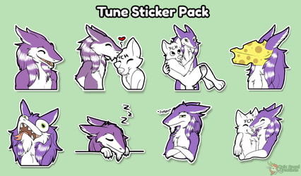 Commission: Tune Sticker Pack