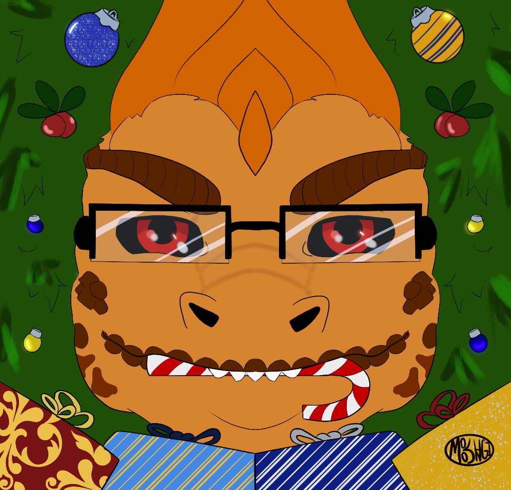(Not Done by Me) Christmas Iguana Icon