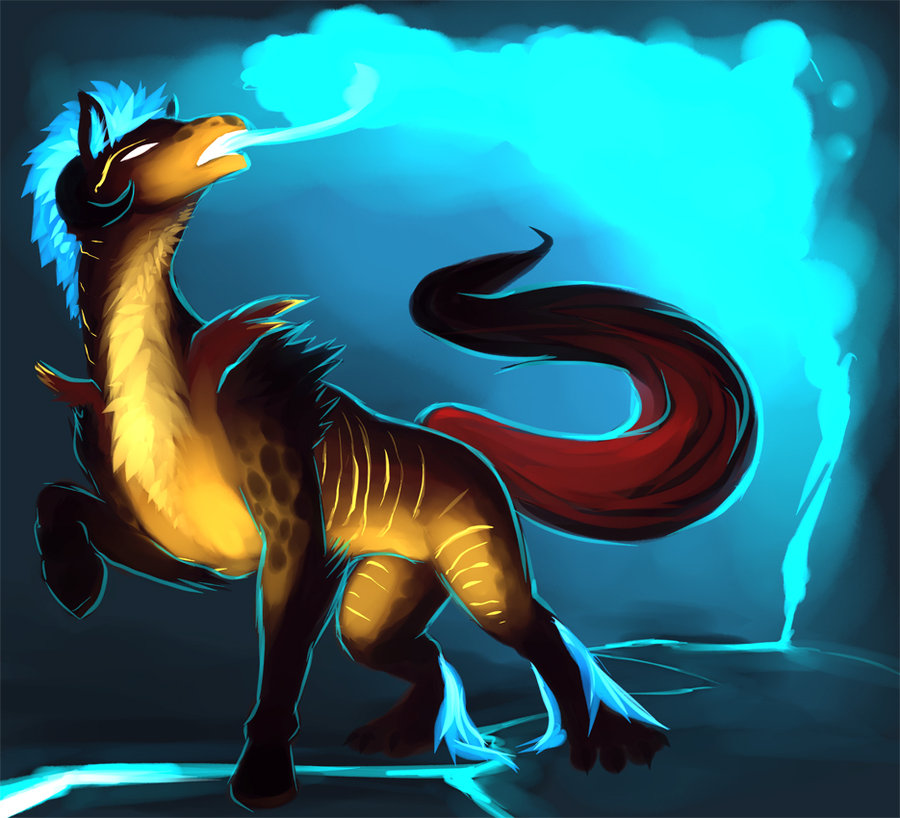 Most recent image: Fire breathing stallion