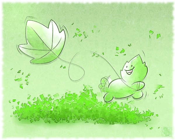 Huevember 27: Leaf Kite
