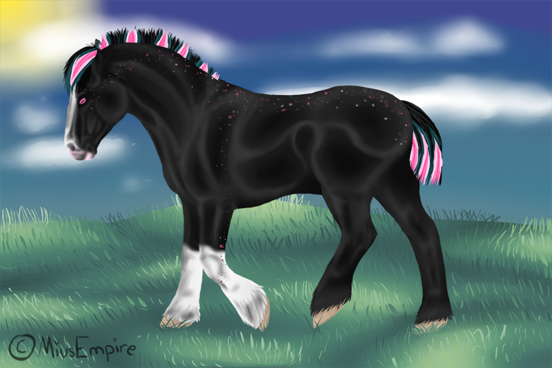 Most recent image: Simpei what a big filly.