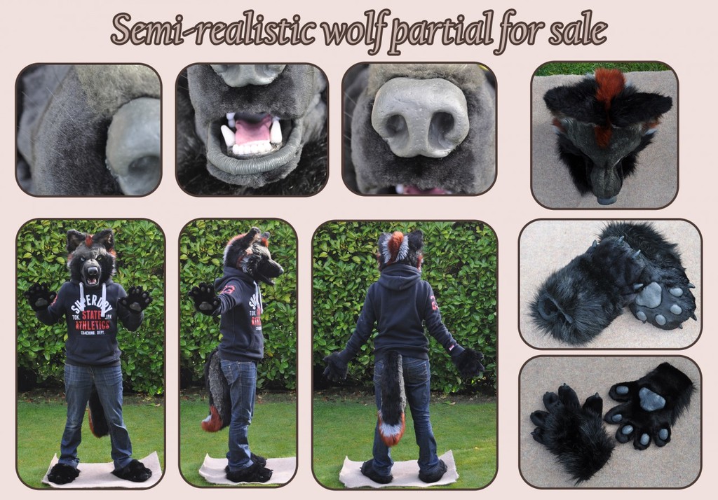 Realistic werewolf partial - sold