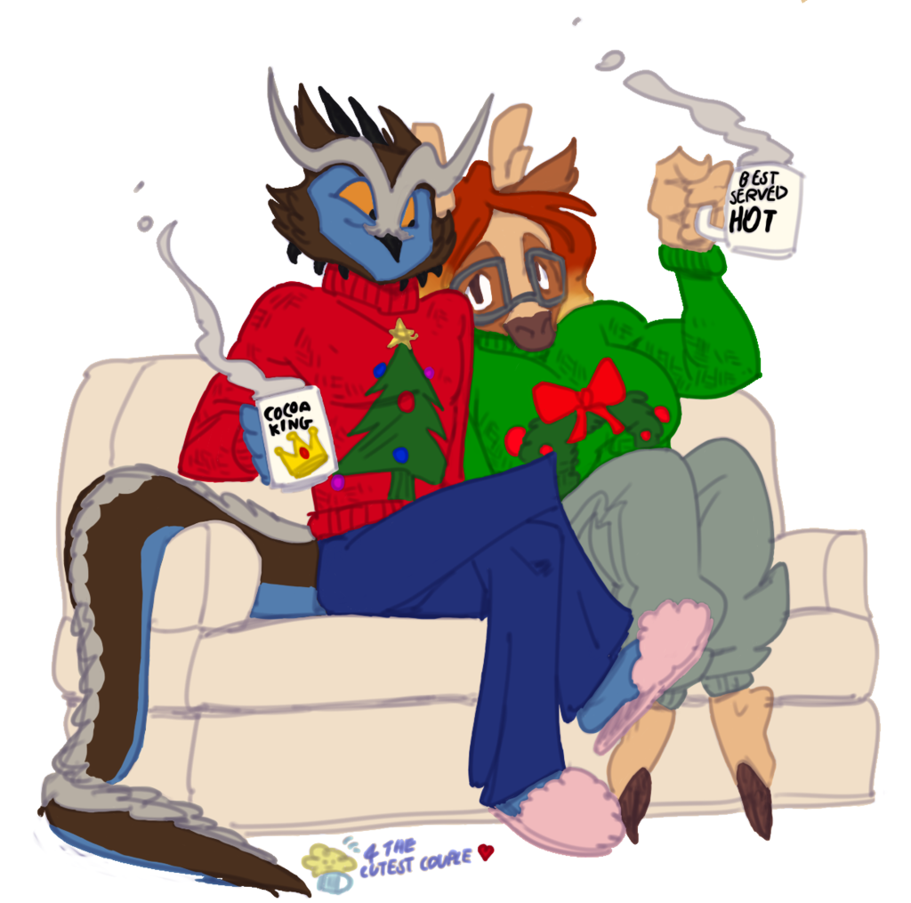 Choco and Couch Christmas (COLOR)