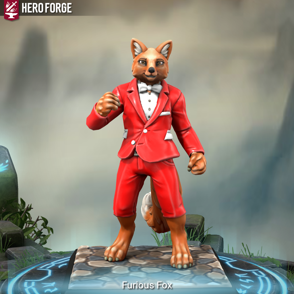 Most recent image: Furious Fox (Hero Forge): Version 3