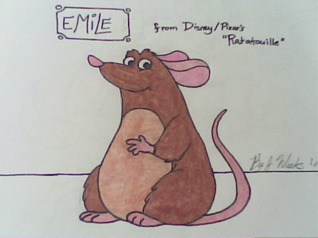 Ratatouille Drawing- Emile