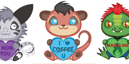 Java's Conversation Heart Cuties