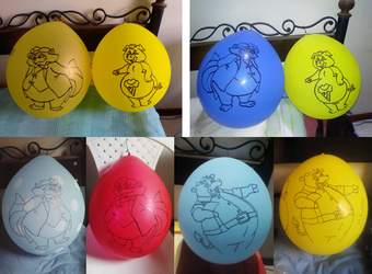 Artwork on 12 inches balloons