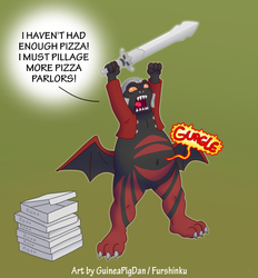 Devil may cry for pizza -color-