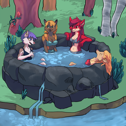 Summer hot tub party !!