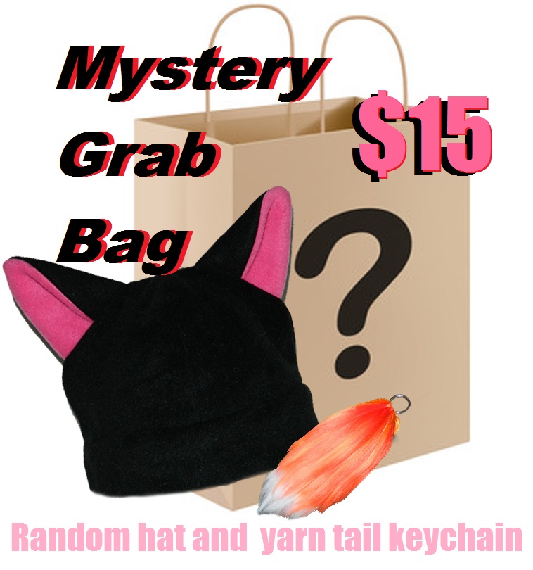Random Mystery Grab bags! 1 hat and 1 keychain. Only $15!