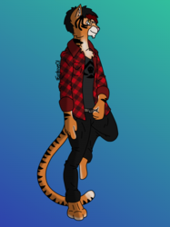 This tiger got a country look! 